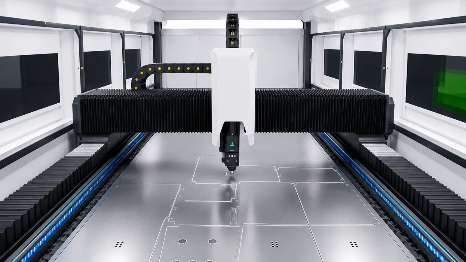 Fiber laser cutting repeated sheet metal contours