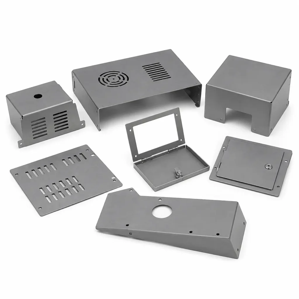 Sheet metal machine covers and panels