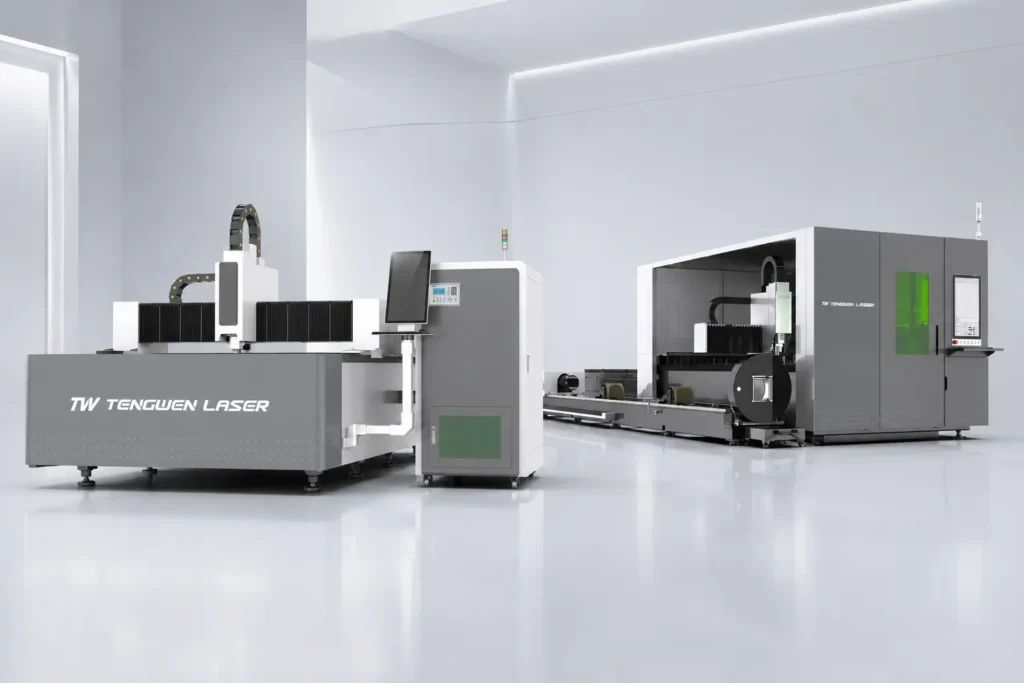 Open and enclosed fiber laser cutting machines