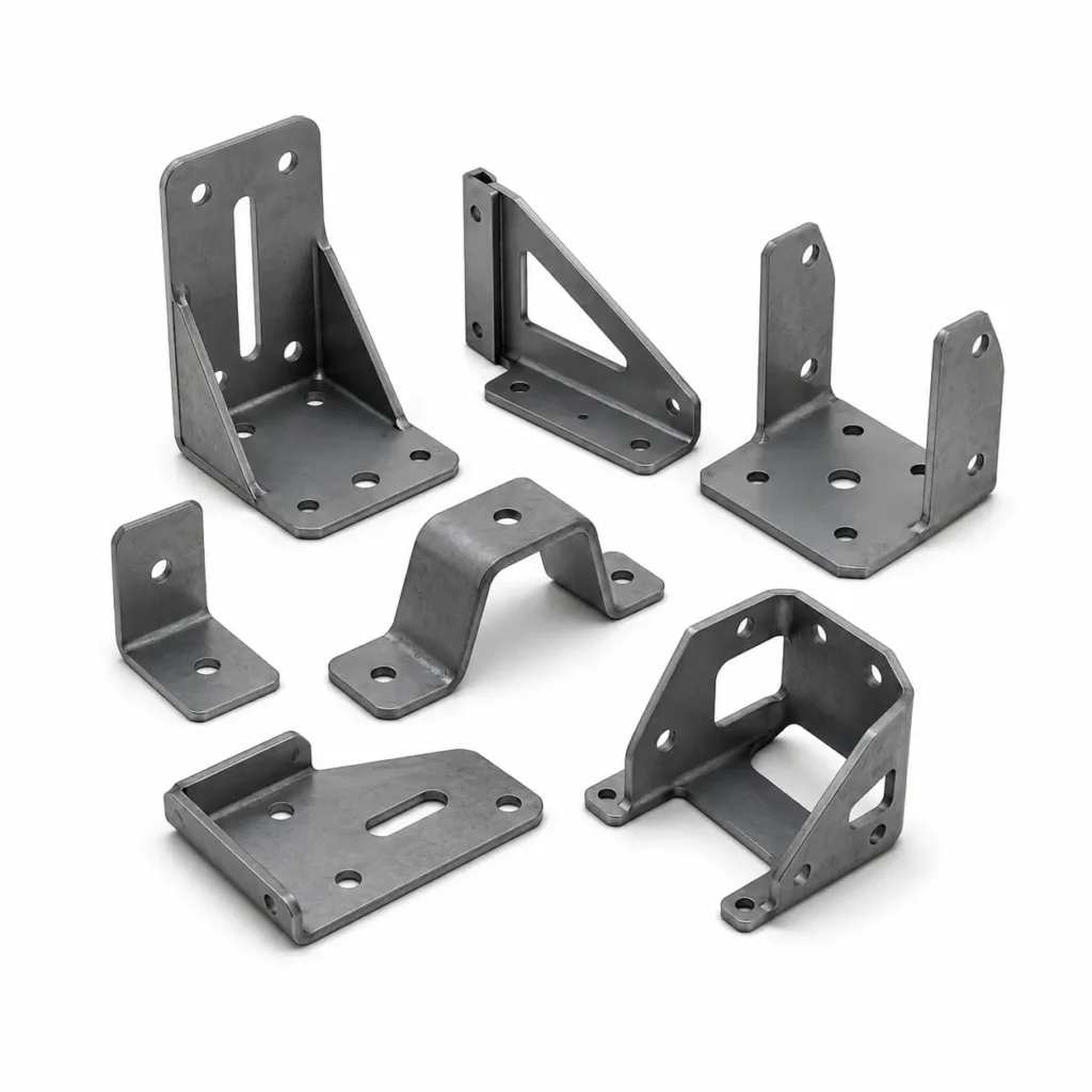 Formed metal mounting brackets