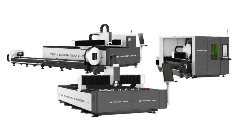 TengWen open-table, sheet-and-tube and enclosed fiber laser cutting machines