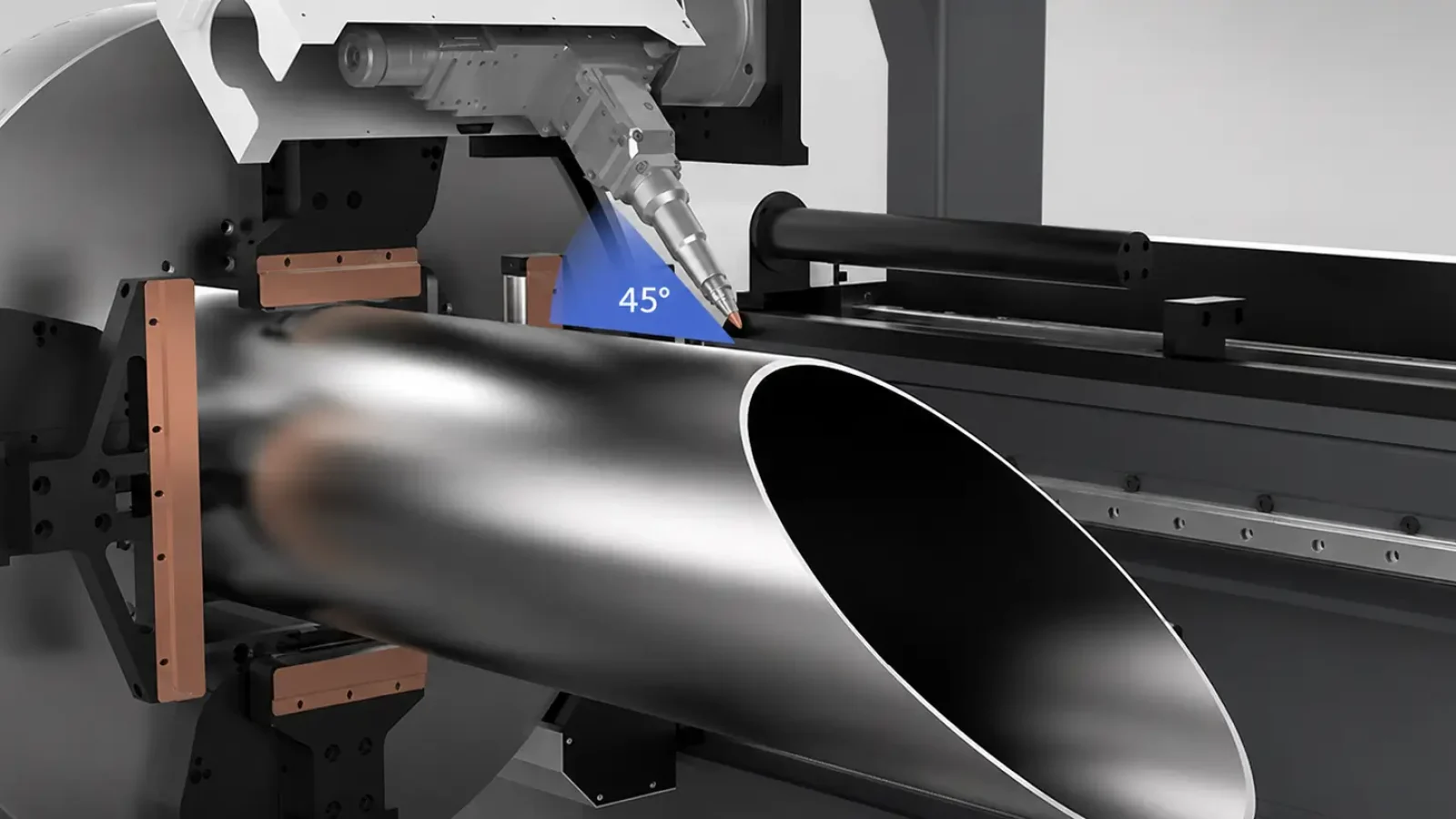 Laser pipe cutting machine cut aluminum